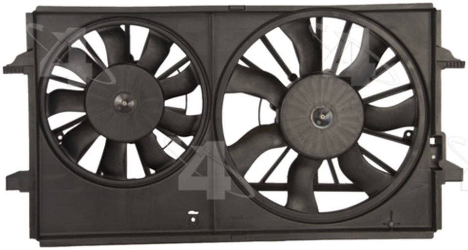 Ventilador de radiador y condensador doble para Saturn Aura 2007-2009 cuatro estaciones Foto 2 de 2