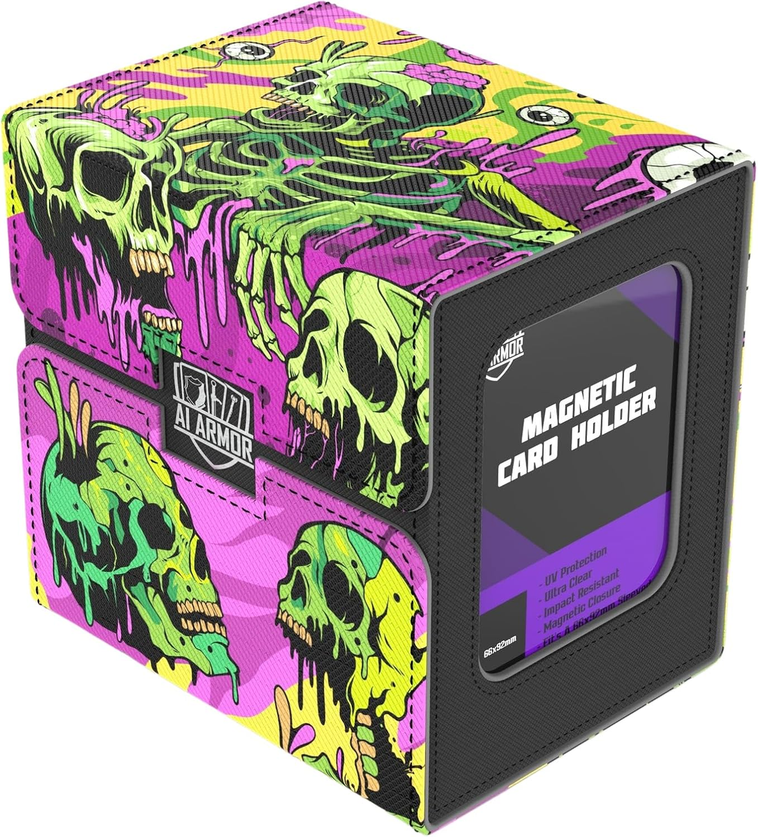 custom mtg card box Ai protective covering MTG Commander 100+ Card Custom Art Deck Box Wit –  Toytooth main image 1