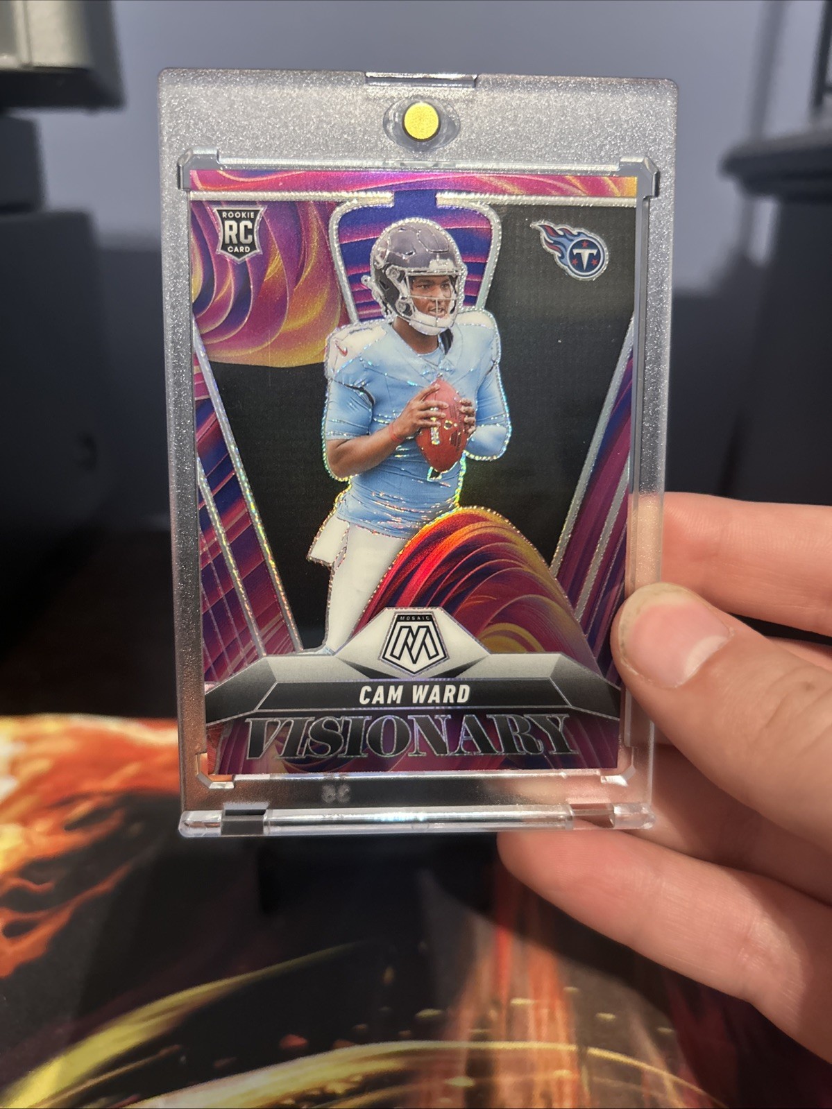 2025 Panini Mosaic Cam Ward Rookie Visionary CASE HIT SSP Titans