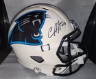 Chuba Hubbard Autographed Carolina Panthers F/S Retro Replica Helmet Beckett COA