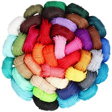 WillingTee 40 Colors 1mm Waxed Polyester Cord 437 Yard 437 Yard, 40