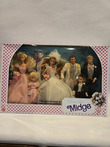 Wedding Party Midge Gift Set Barbie Mattel Vintage Box Damage