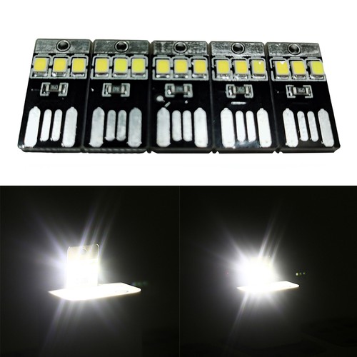 5PCS Night Lamp Mini Pocket Card USB Power LED 0.2W Light for Computer Laptop^Z0 - Photo 2/8