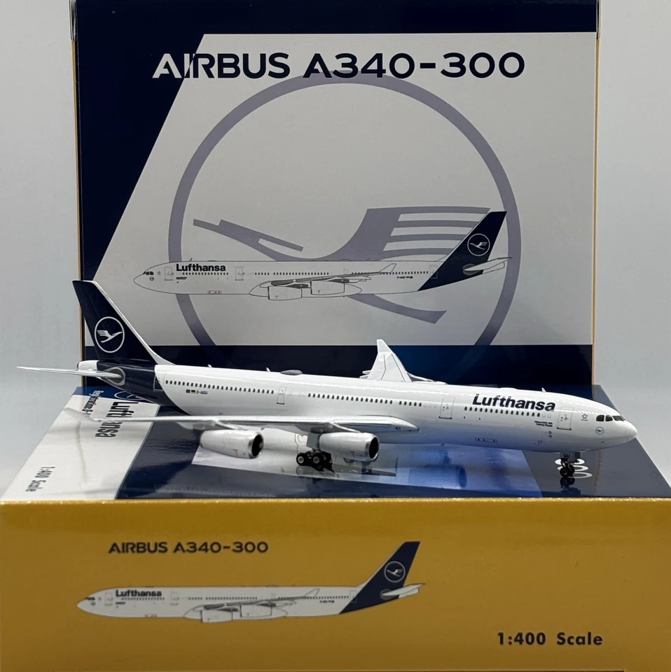 Lufthansa A340-300 new livery Reg : D-AIGU Phoenix 04547 Scale 1:400 Diecast - Image 3 of 4
