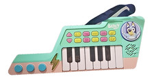 Bluey Musical Toy Keyboard w/ Strap By VTech Lights  Sounds Works 