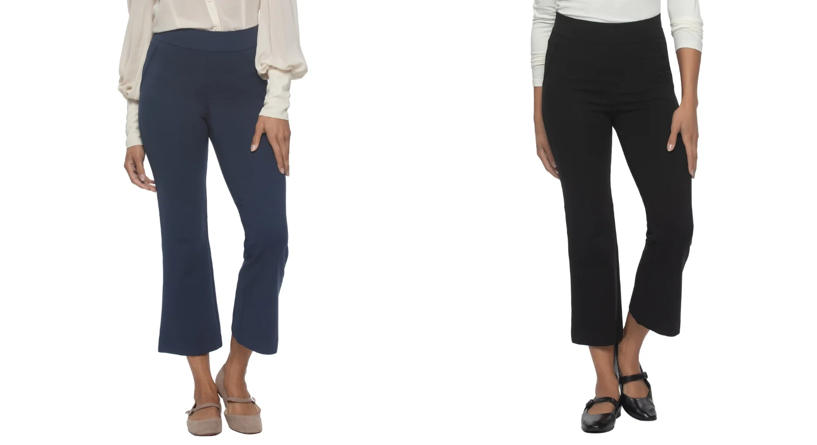 Felina Women's Tummy Control Kick Crop Pant