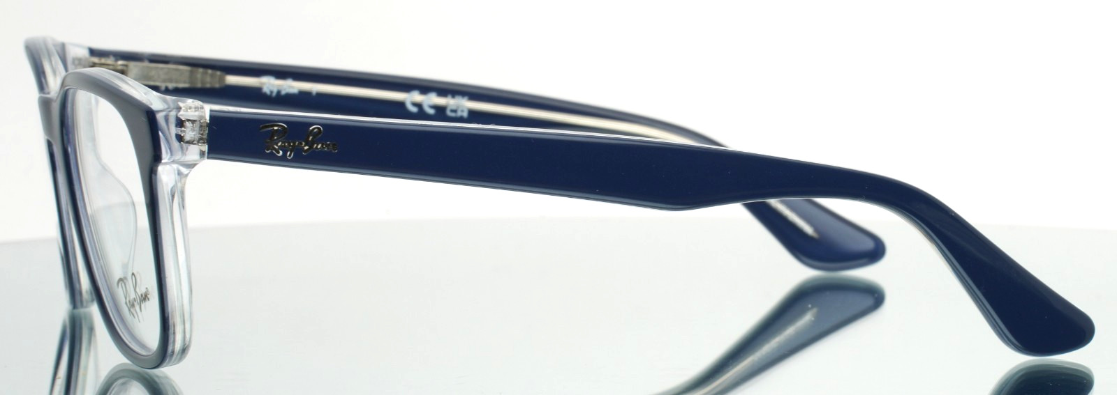 RAY BAN RB1592 3853 Navy Unisex Kids Square Full Rim Eyeglasses 46-16-125 B:35