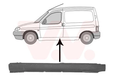 VAN WEZEL Einstiegblech Links für CITROEN Berlingo / First PEUGEOT Partner  - Bild 1 von 1