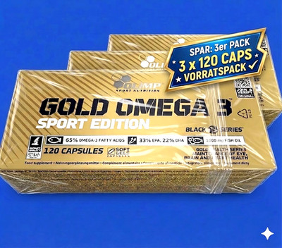 (110,01 EUR/kg)Olimp Gold Omegą 3 Sport 3x120 Mega Caps Vitamine+Fischöl