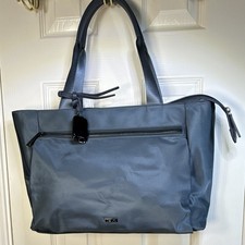 NEW Tumi Voyageur Maggie tote, crafted from durable nylon - blue gray