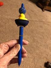 beaded duck ink pen.made with silicone and rhinestones 