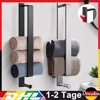 Handtuchhalter ohne Bohren Handtuchstange Edelstahl Gästehandtuchhalter+ Haken - Bild 1 von 4