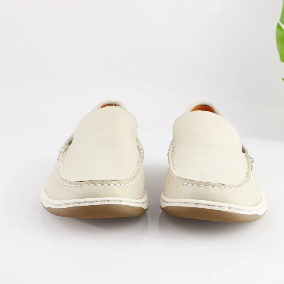 Tommy Bahama Hombres Alexander Mocasín Talla 11 M Blanco Bucks Veneciano Zapato Sin Cordones Foto 2 de 4