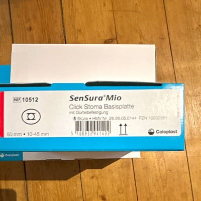 Coloplast SenSura Mio Click Basisplatte 50mm 10-45mm 10512 5 Stk