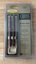 Cross Burgundy 1994 Ballpoint Pen  Pencil Set USA Made Factory Sealed 