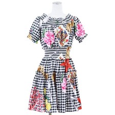 DOLCE & GABBANA Gingham check One-piece Playing card Women Size 38 Multicolor