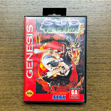 Sub-Terrania Sega Genesis CIB Complete In Box Manual Tested Working Authentic