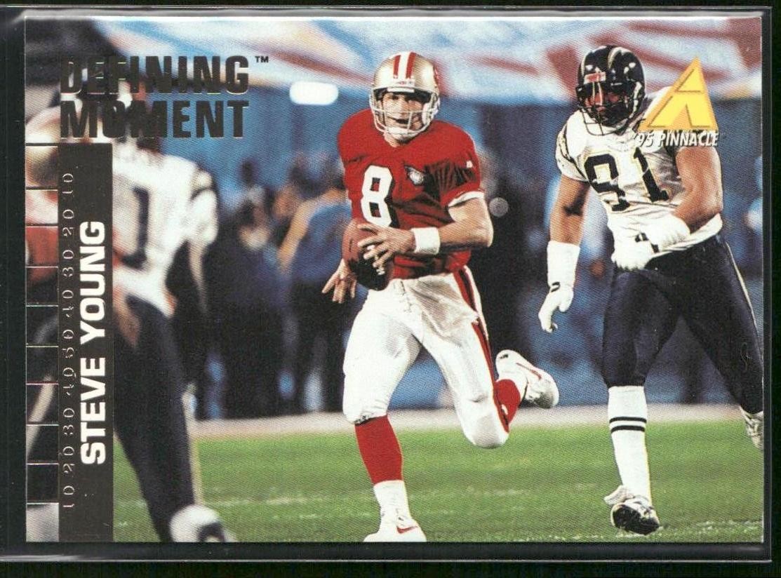 1995 Pinnacle Club Collection Steve Young #9 San Francisco 49ers
