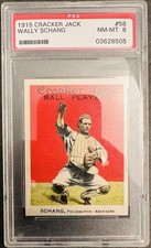 1915 Cracker Jack #58 Wally Schang - PSA 8