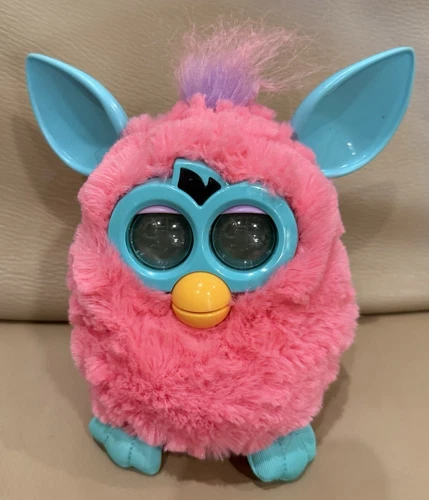 Furby Hasbro Hot Pink Teal Cotton Candy 2012 Works Tested