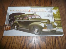 1939 Mercury Sales Brochure - Vintage - Foldout Style 1939 Mercury Sales Brochure - Vintage - Foldout Style