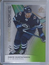2019 SP Game Used Authentic Rookies Green Snow Storm 1/1 David Gustafsson 02ka