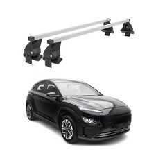 Menabo Dachträger Grundtäger für Hyundai Kona Hybrid 2019-2023 50kg Stahl Silber