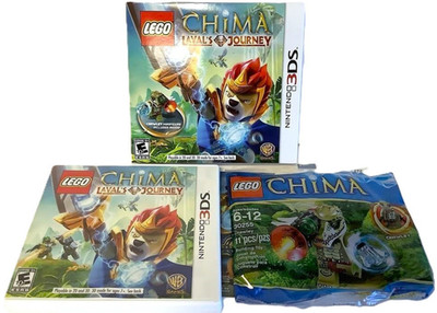 NEW Nintendo 3DS LEGO Legends of Chima Lavals Journey w/ Crawley MiniFigure Game