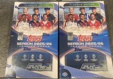Topps Flagship UEFA Club Competitions Hobby Box Futball 2025-26