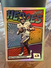 Panini 2022 Prestige Heroes Matthew Stafford H-7 Insert Hologram