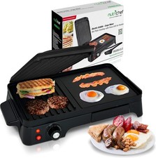 Nutrichef PKGRIL43.5 2-in-1 Panini Press Grill & Griddle (scatola aperta)