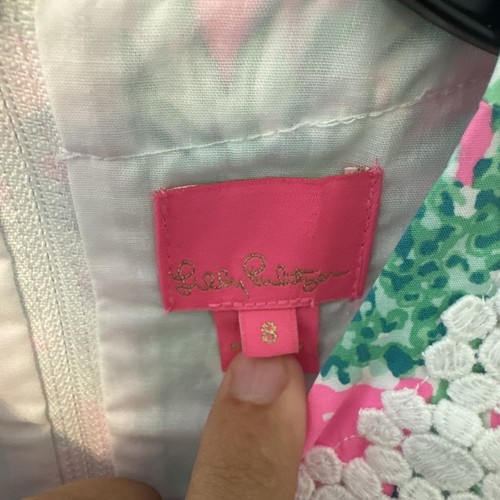 Girls Lilly Pulitzer Little Lilly Classic Shift Prosecco Pink Size 8 - Picture 3 of 5