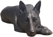German Shepherd Black Figurine My Dog