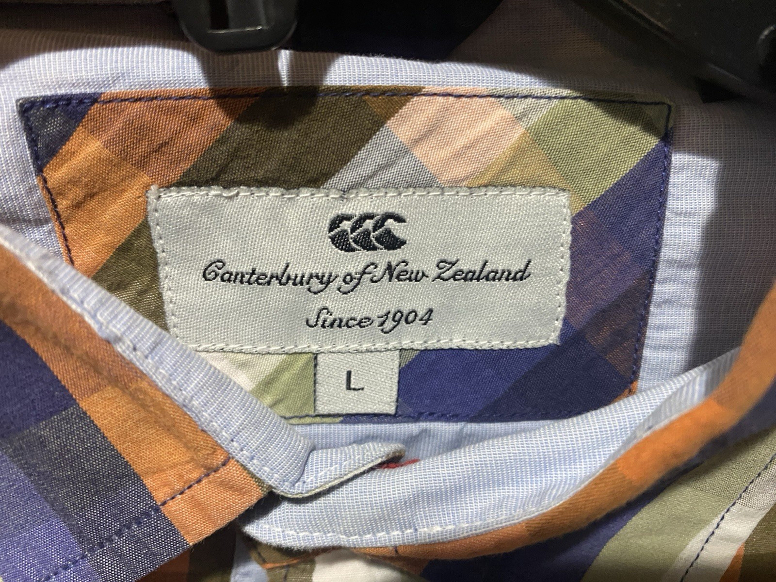 Canterbury of New Zealand Plaid Button-Up Shirt Men's Large: Excellent Condition