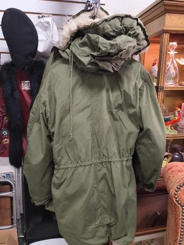 Vintage Military M65 Fishtail Parka Extreme Cold Weather Mens Small USGI Vietnam image 5