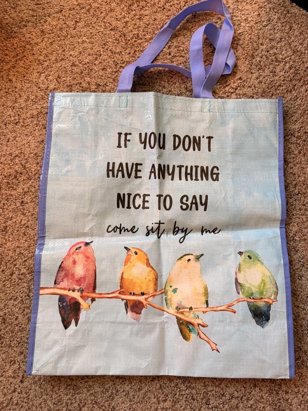 If You Don't Have Anything Nice To Say Come Sit By Me Recycle Grocery Tote Bag
