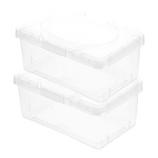 2pcs Plastic Baby Wipes Holder Large Capacity Tissue Dispenser Box Wet Wipe