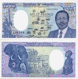 Kamerun 1000 Francs 1990 UNC P26b