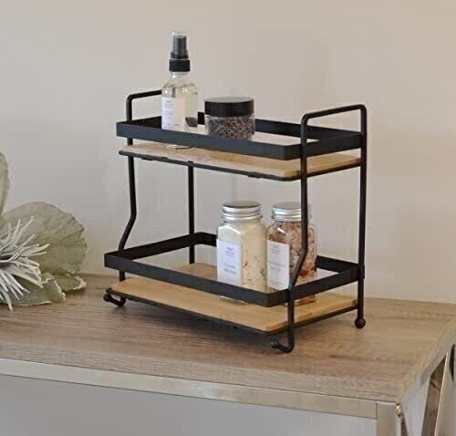 AQ Organizational 2-Tier Home Storage Tray for Vanity, Dresser, Bathroom, or... - Picture 6 of 7