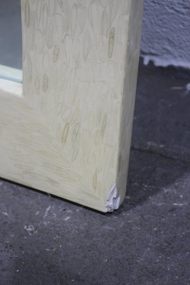 Arched Tessellated Bone Framed Mirror – Postmodern Style After Karl Springer  - Image 4 of 4