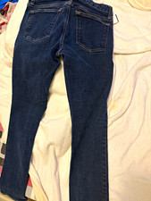 Old Navy Women  s Skinny Jeans Dark Wash Blue Denim Mid Rise 5-Pocket Size 8