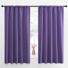 NICETOWN Blackout Curtains 52x63 Lilac Purple Set of 2 Thermal Insulated