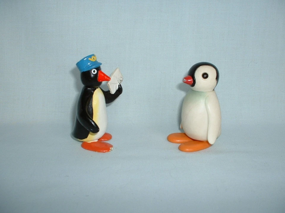PINGU PAPA CARTERO Y BEBÉ PINGA PINGÜINO Figuras de vinilo de plástico Juguetes (y AMIGOS) Foto 3 de 3