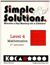 SIMPLE SOLUTIONS MINUTES A DAY - MASTERY FOR A LIFETIME By Nancy L. Mcgraw *VG+*