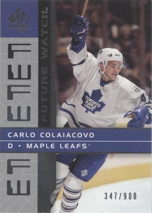 2002-03 SP Authentic - Carlo Colaiacovo #163 - 1 of 1