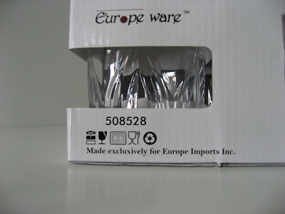 Europe Ware Whisky 6 oz  Glass Tumblers 4-piece (New)