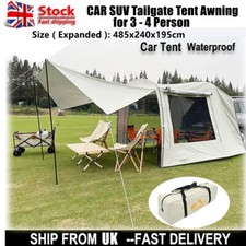 Large Capacity Car Camping Tent SUV Tailgate Awning for Hatchback Van Universal