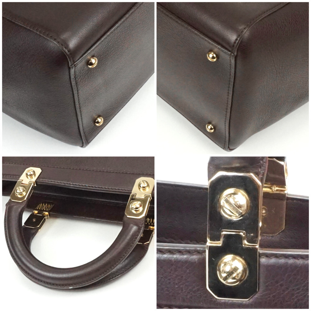 Givenchy 2Way Shoulder Bag Dark Brown Tea Handbag Ladies Givenchy 2Way Shoulder Bag Dark Brown Tea Handbag Ladies