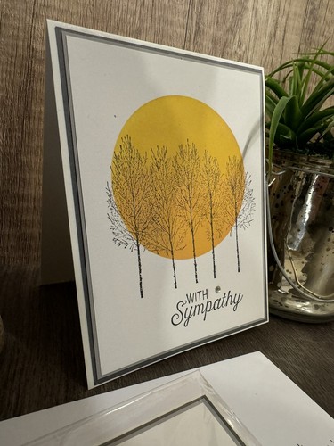 With Sympathy Handmade Greeting Card: Warmth and Comfort in a Card - Picture 4 of 7
