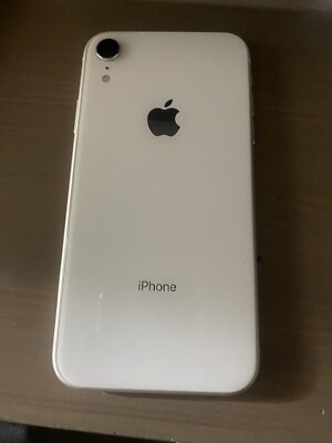 Apple iPhone XR . 64 Gb. silver White T-mobile Only . Unlocked